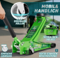 Preview: Wagenheber hydraulisch, 3 t. flach 75 - 510mm Hubhöhe mit Doppelkolben; grün